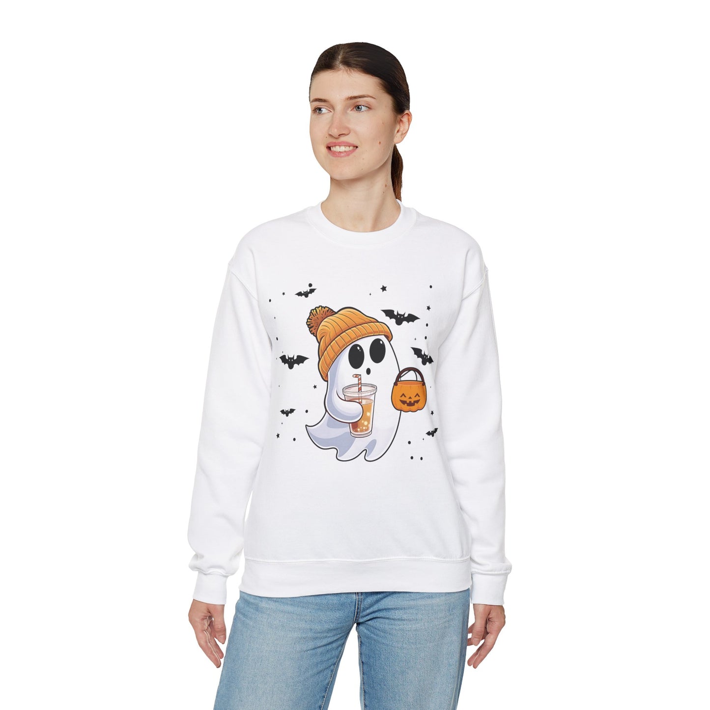 Trick of Treat Ghost Crewneck Sweatshirt