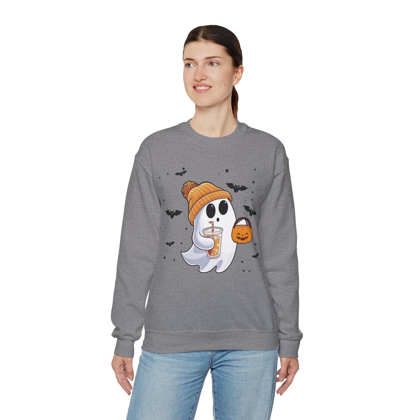 Trick of Treat Ghost Crewneck Sweatshirt