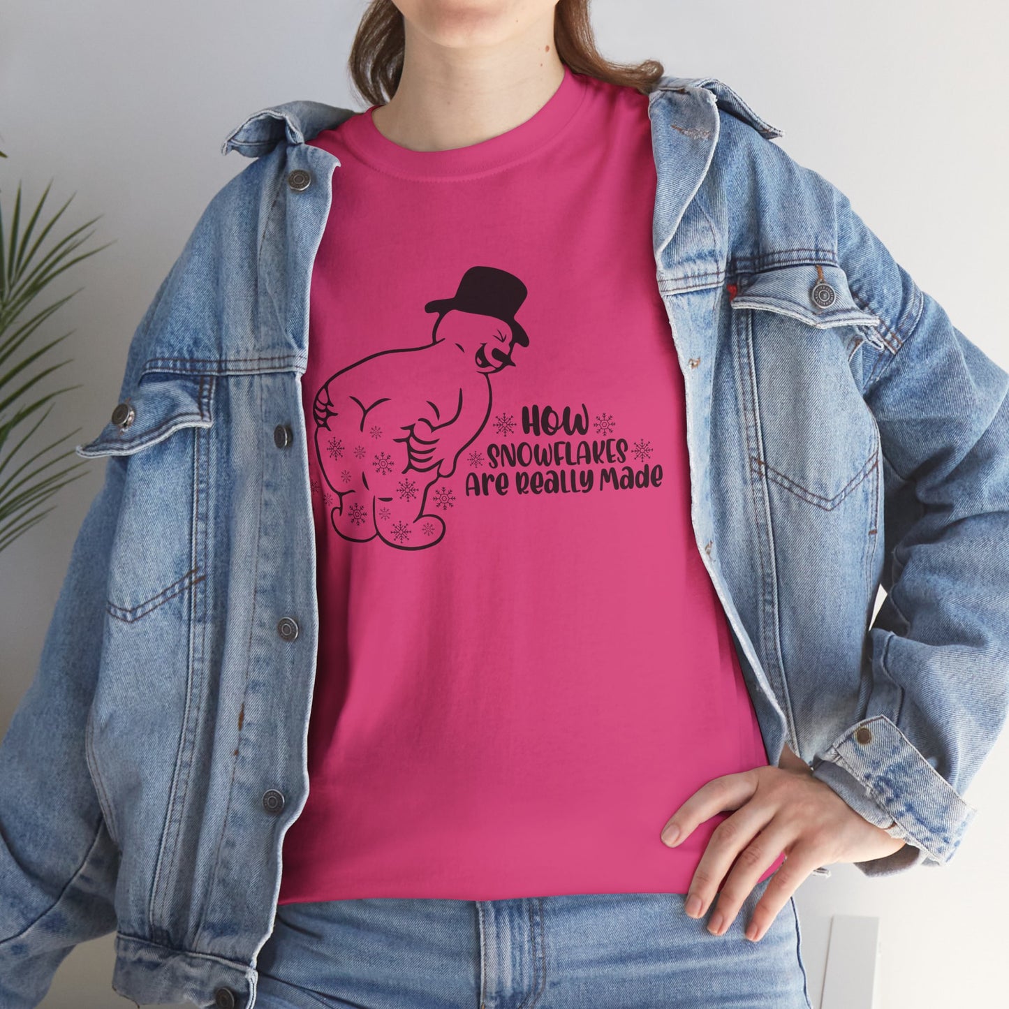 How snowflakes are really made Unisex Heavy Cotton Tee