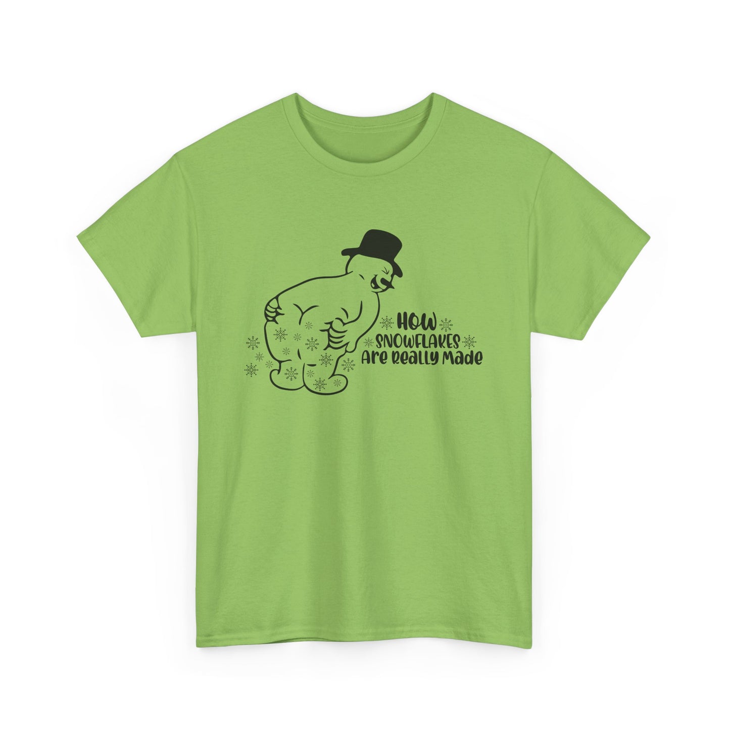 How snowflakes are really made Unisex Heavy Cotton Tee