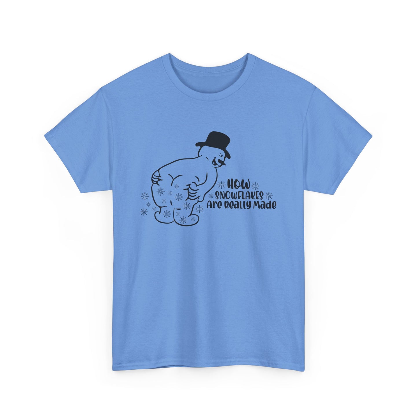 How snowflakes are really made Unisex Heavy Cotton Tee