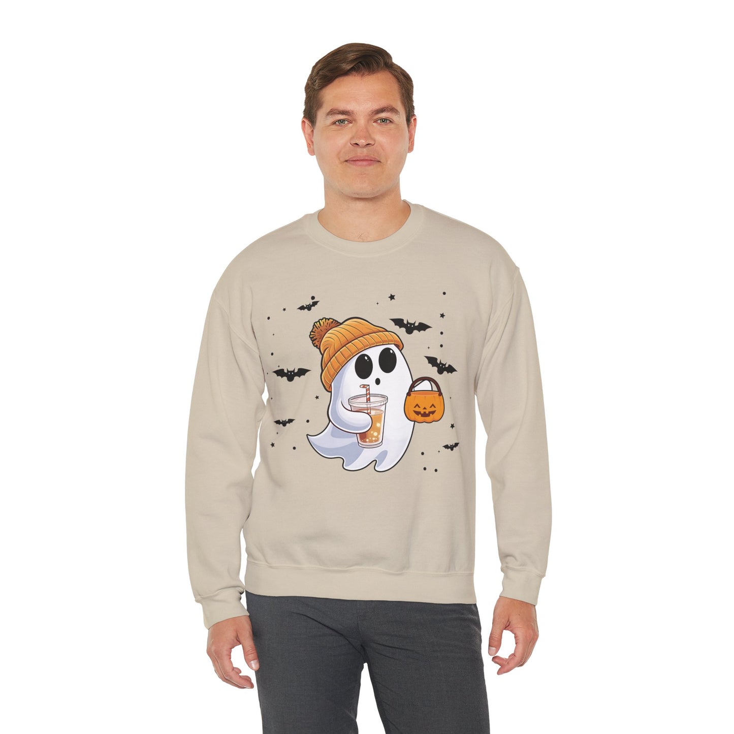 Trick of Treat Ghost Crewneck Sweatshirt