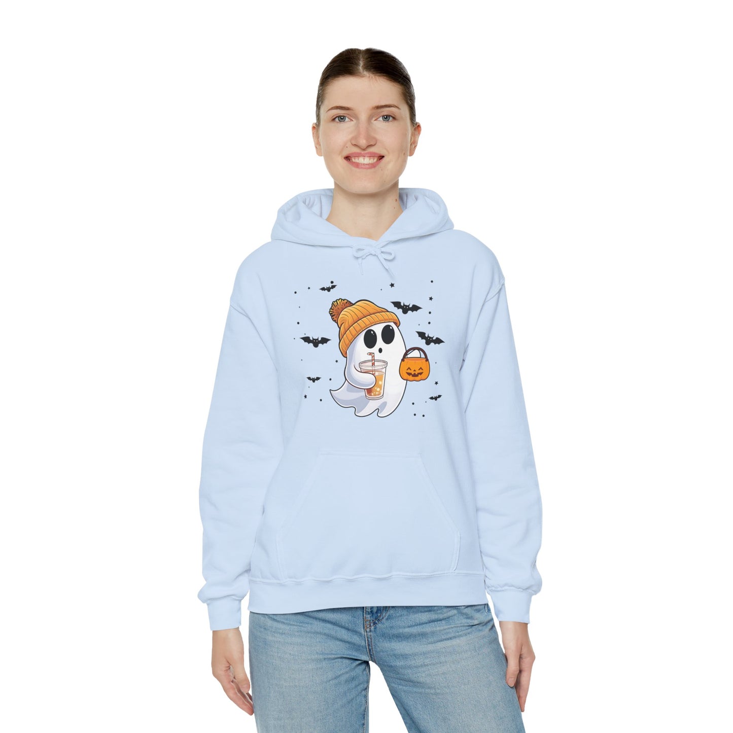 Trick or Treat Ghost Unisex Hooded Sweatshirt