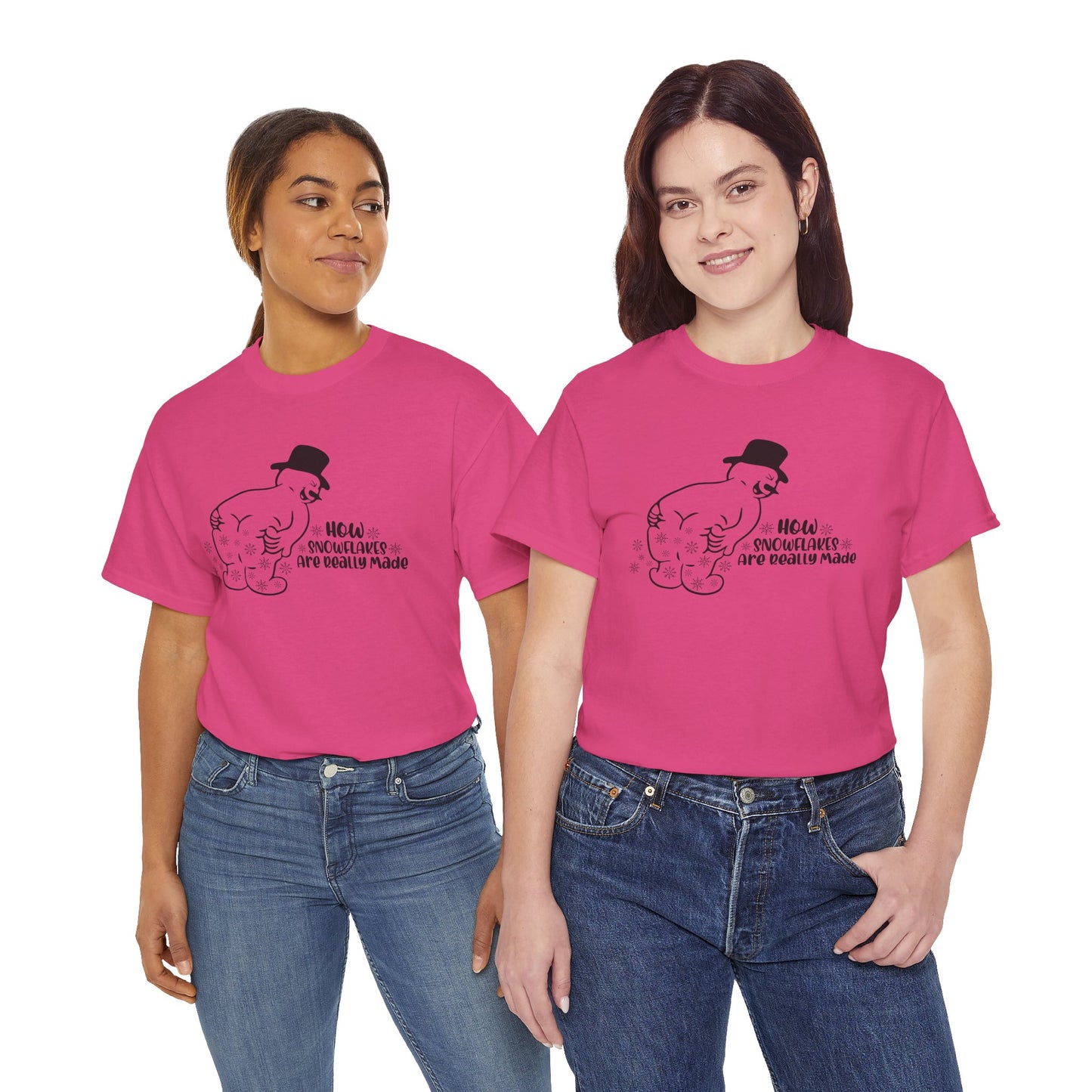 How snowflakes are really made Unisex Heavy Cotton Tee