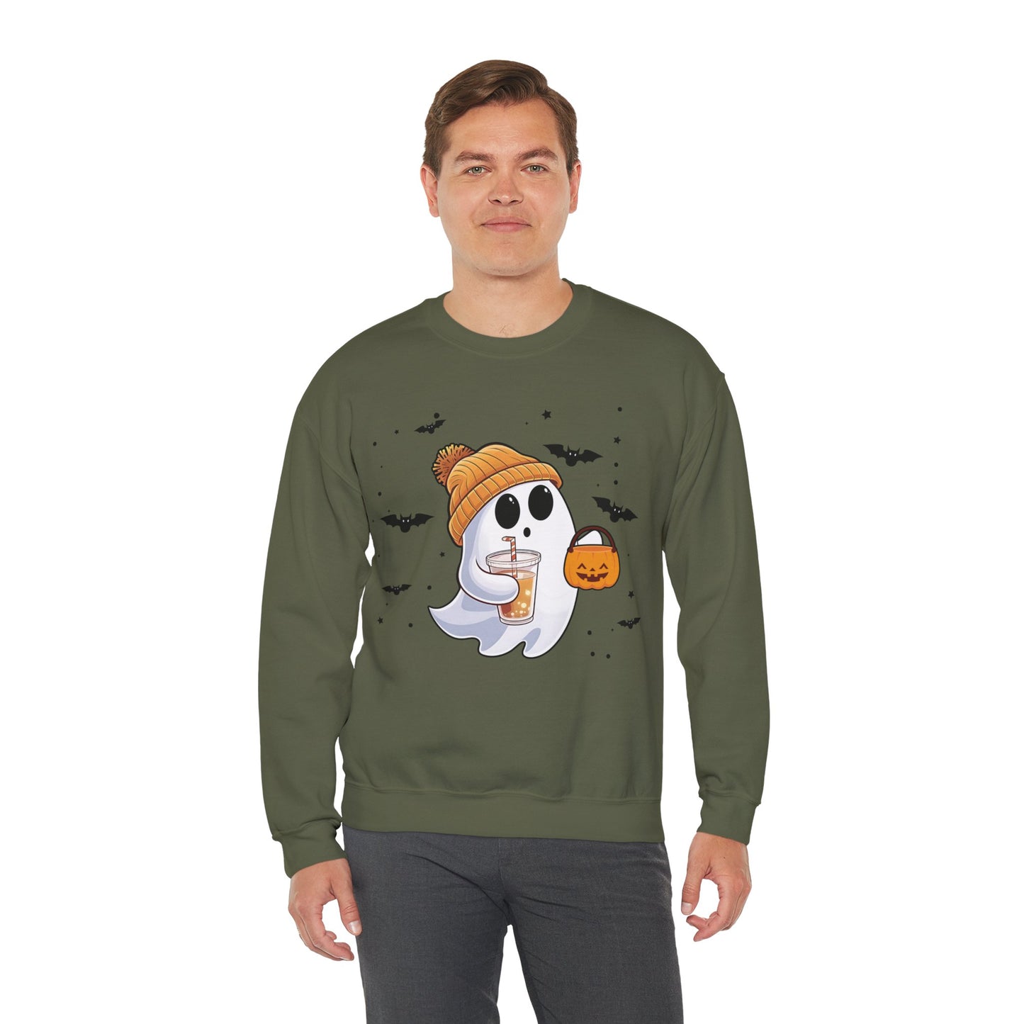Trick of Treat Ghost Crewneck Sweatshirt