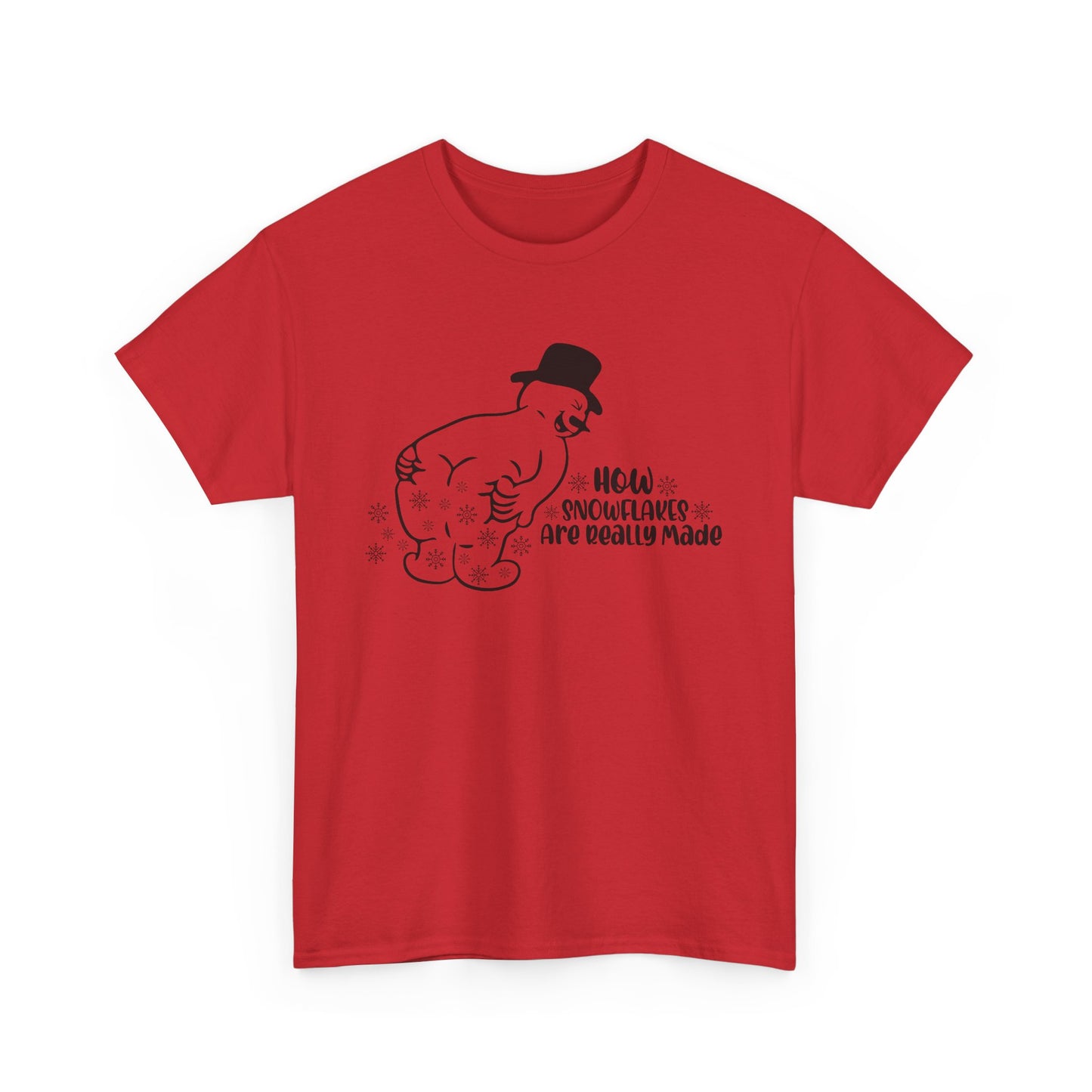 How snowflakes are really made Unisex Heavy Cotton Tee
