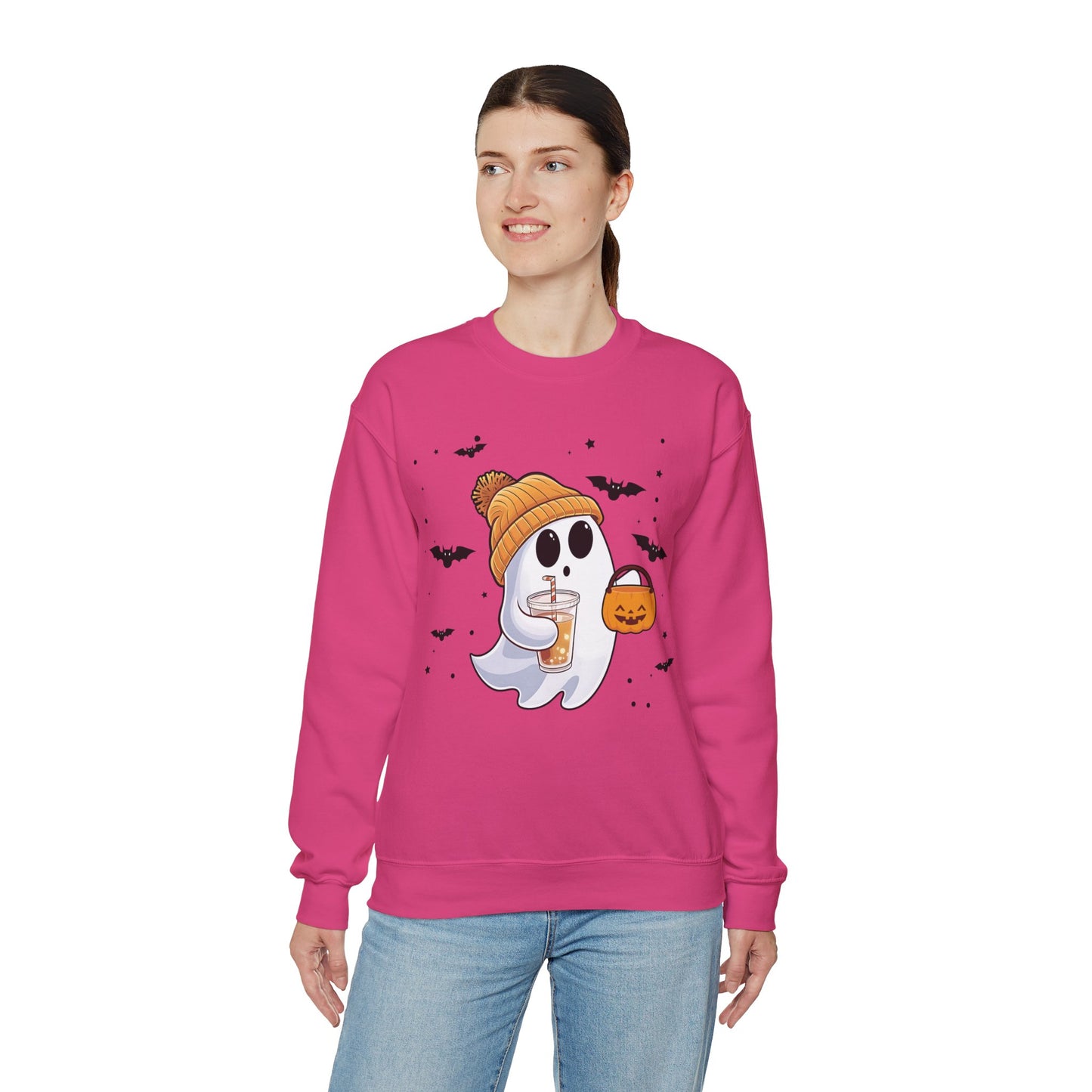 Trick of Treat Ghost Crewneck Sweatshirt
