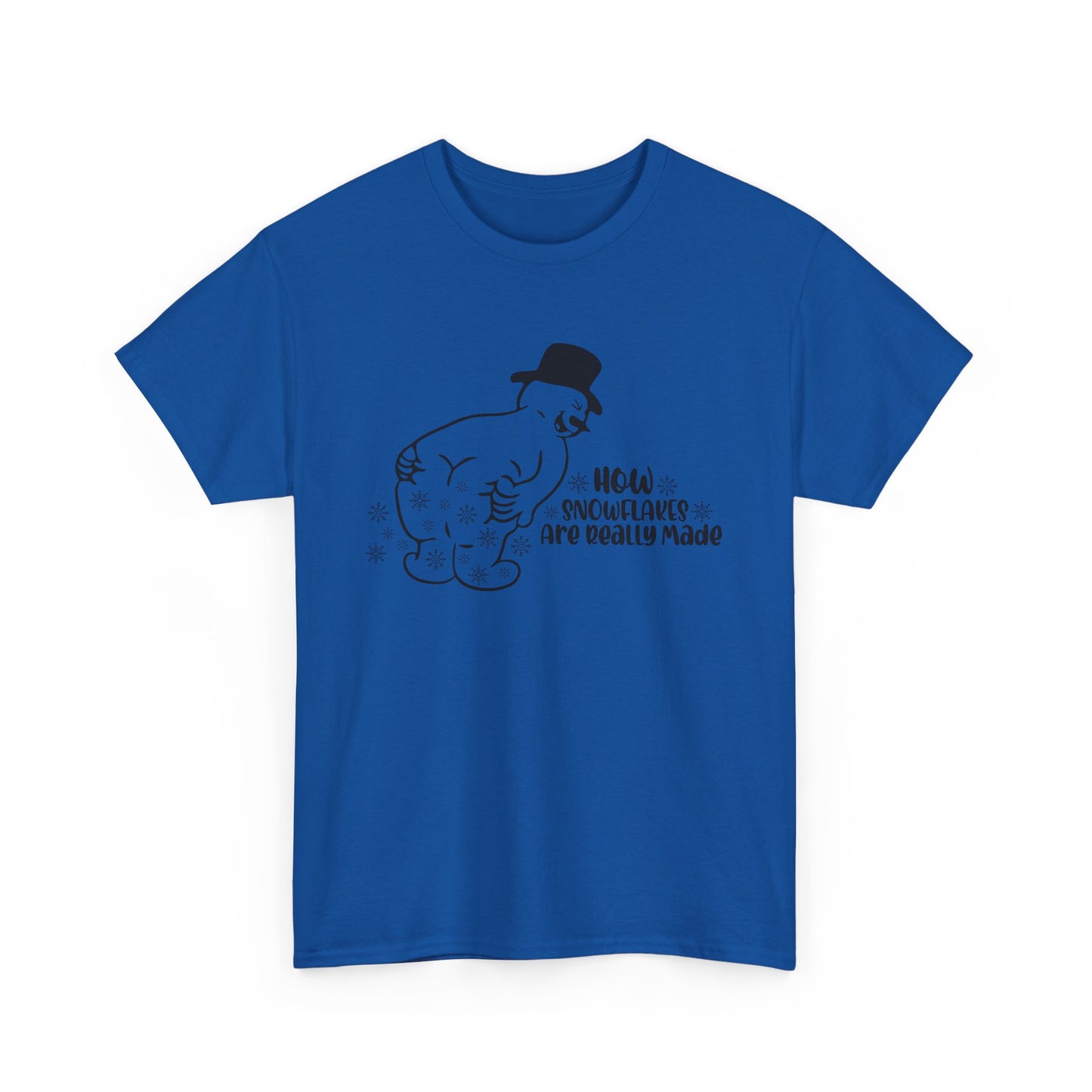 How snowflakes are really made Unisex Heavy Cotton Tee