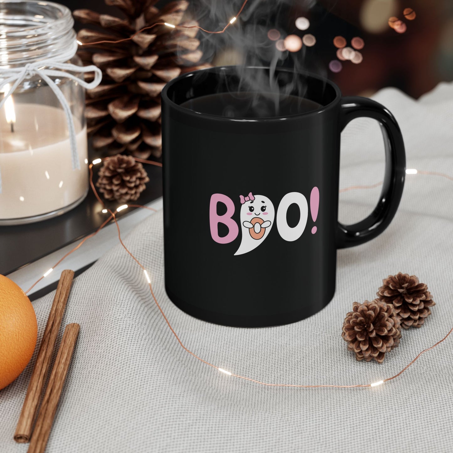 Black Boo Mug 11oz
