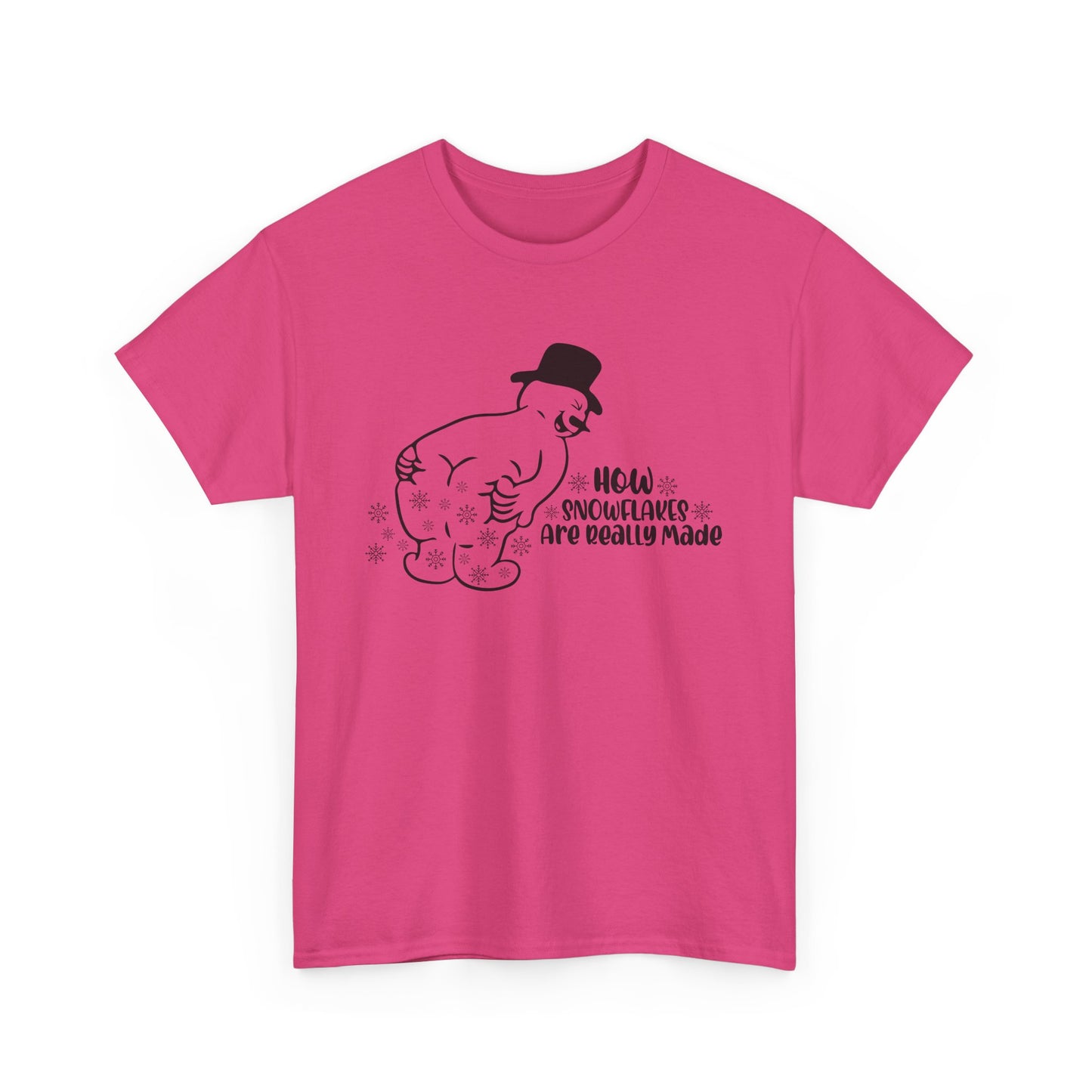 How snowflakes are really made Unisex Heavy Cotton Tee