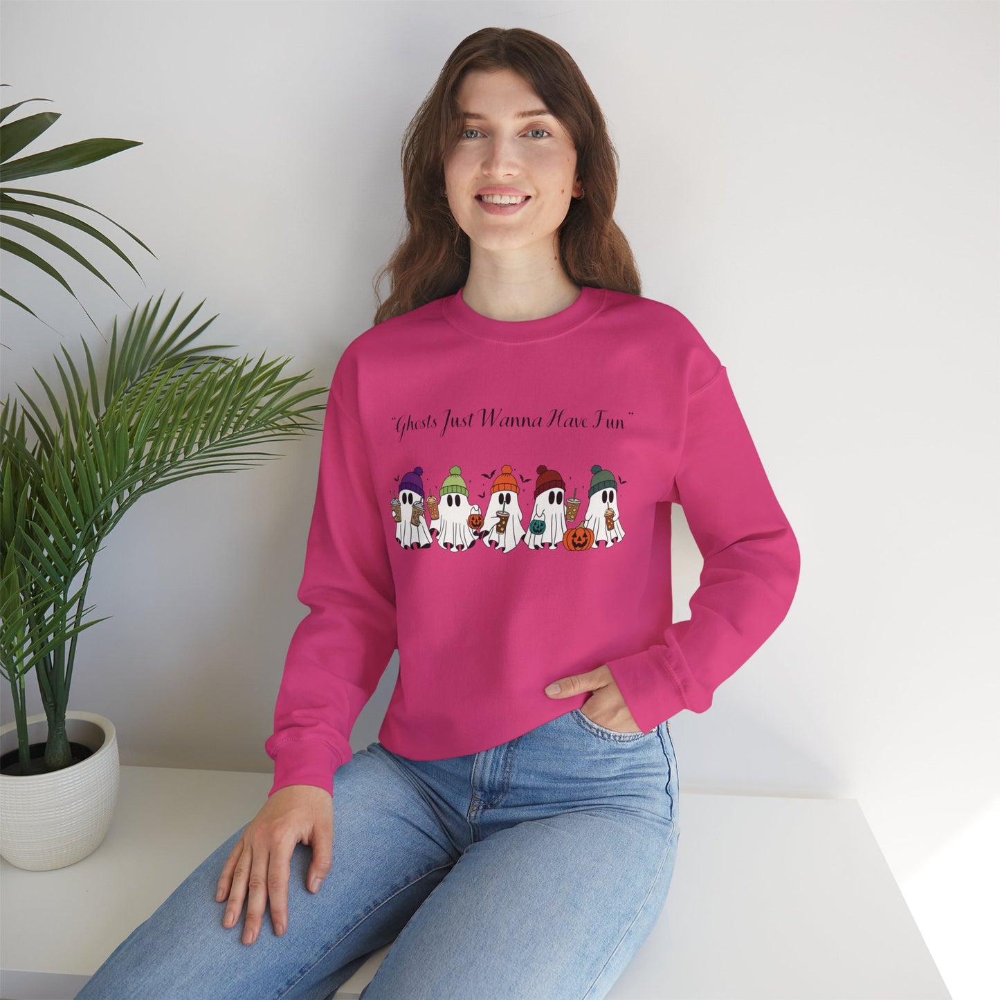 Ghosts Having Fun Crewneck Sweatshirt