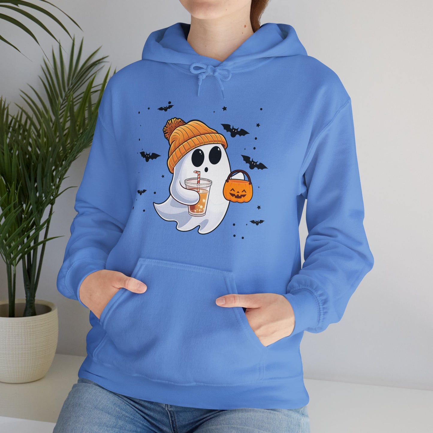 Trick or Treat Ghost Unisex Hooded Sweatshirt