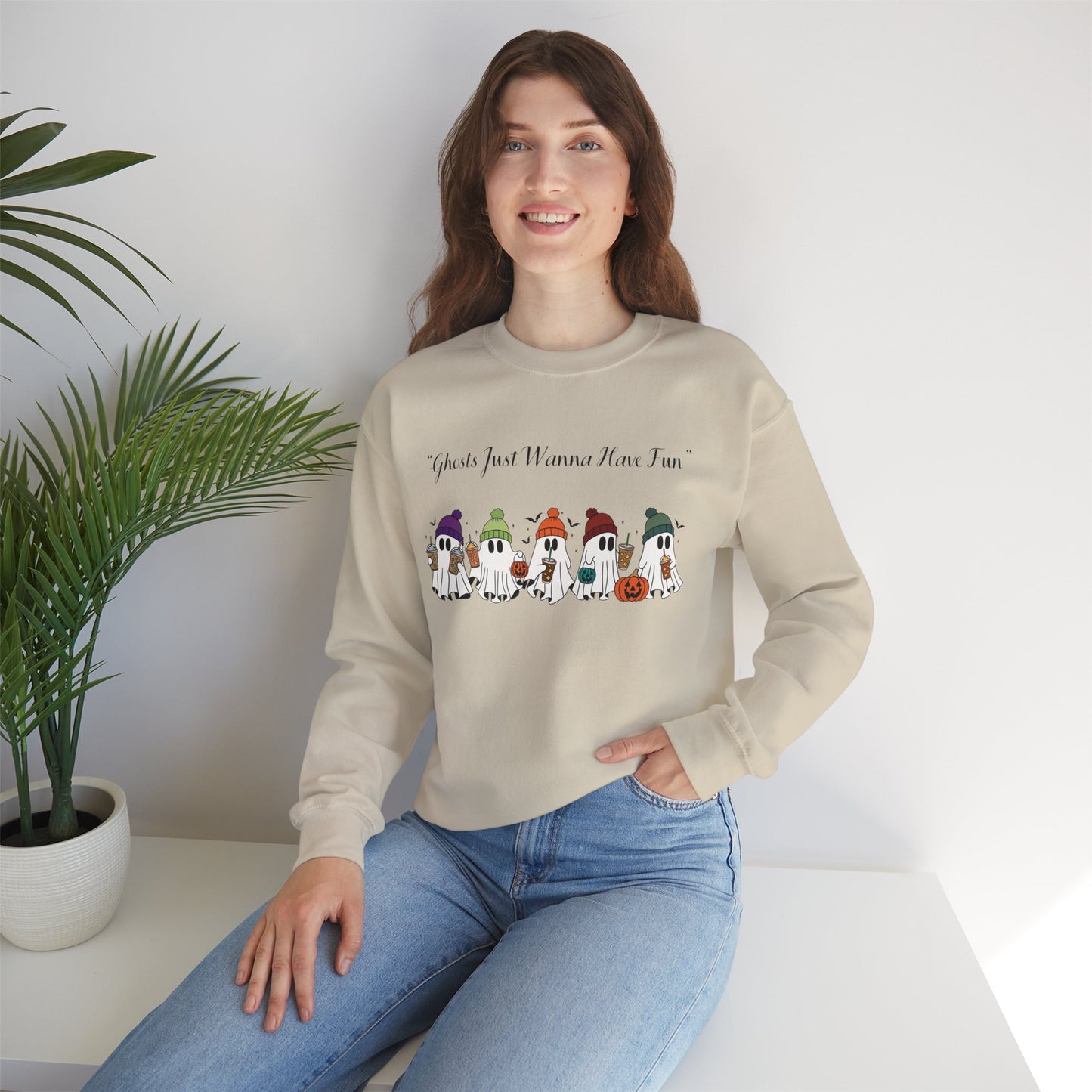 Ghosts Having Fun Crewneck Sweatshirt