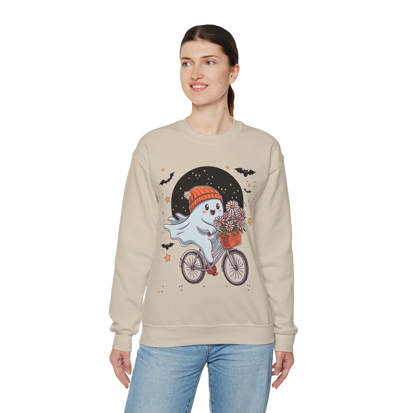 Bicycle Ghost Crewneck Sweatshirt