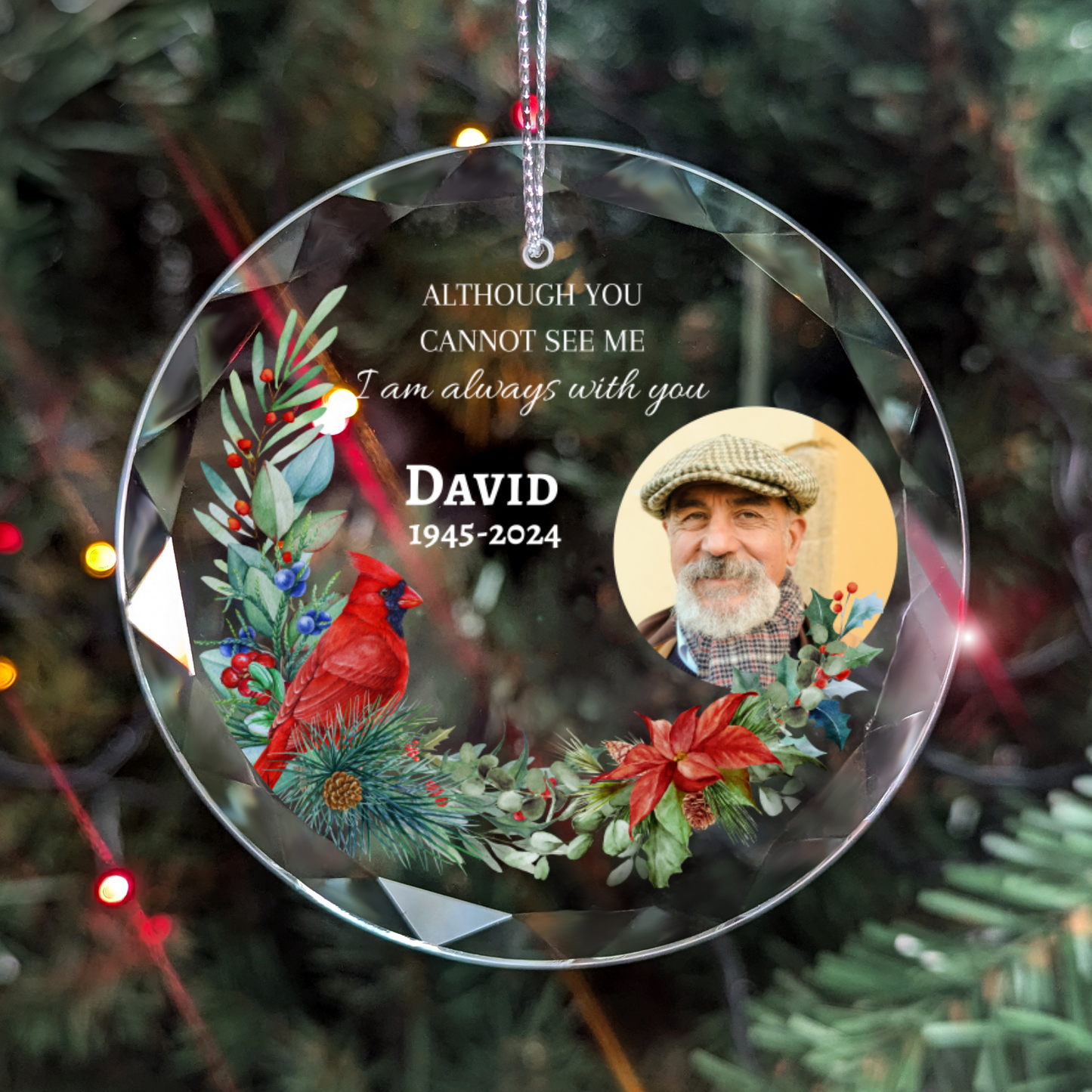 I Am Always With You - Personalized Memorial Photo Ornament