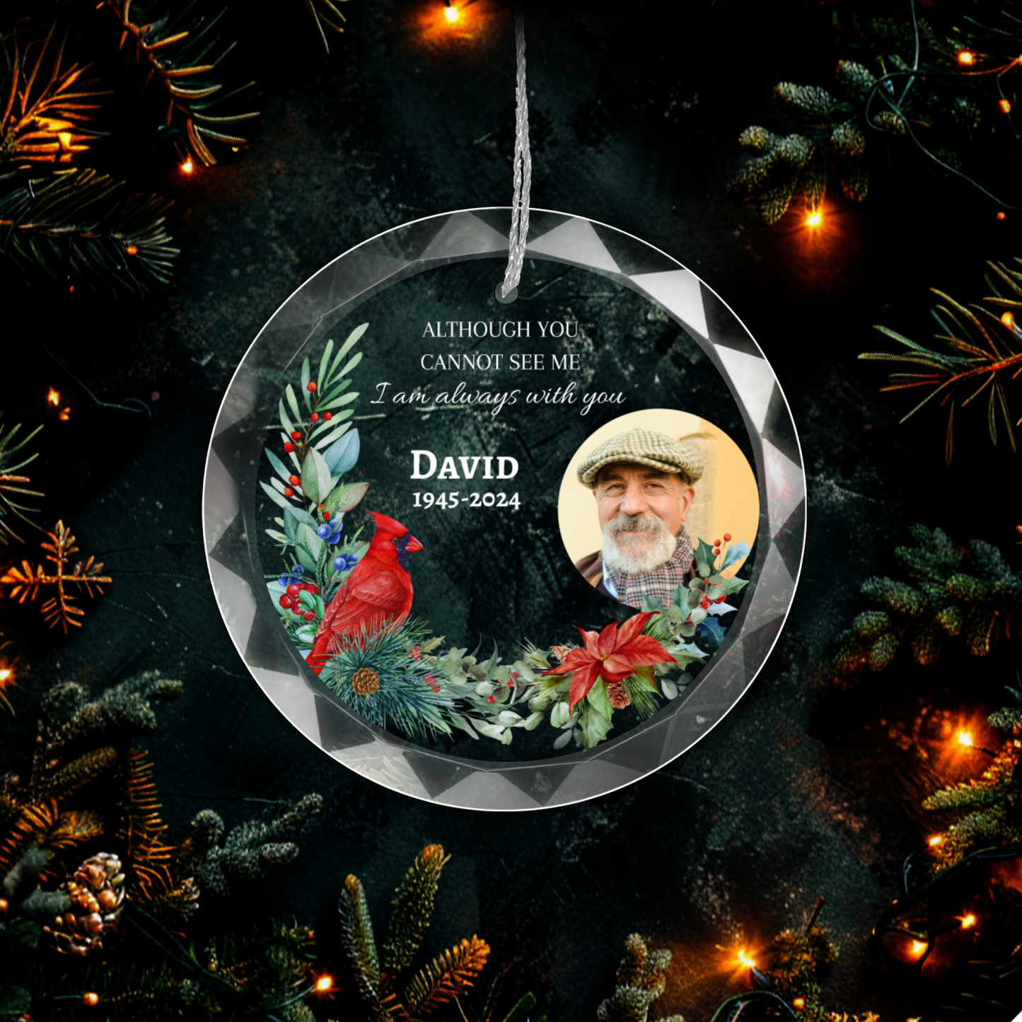 I Am Always With You - Personalized Memorial Photo Ornament