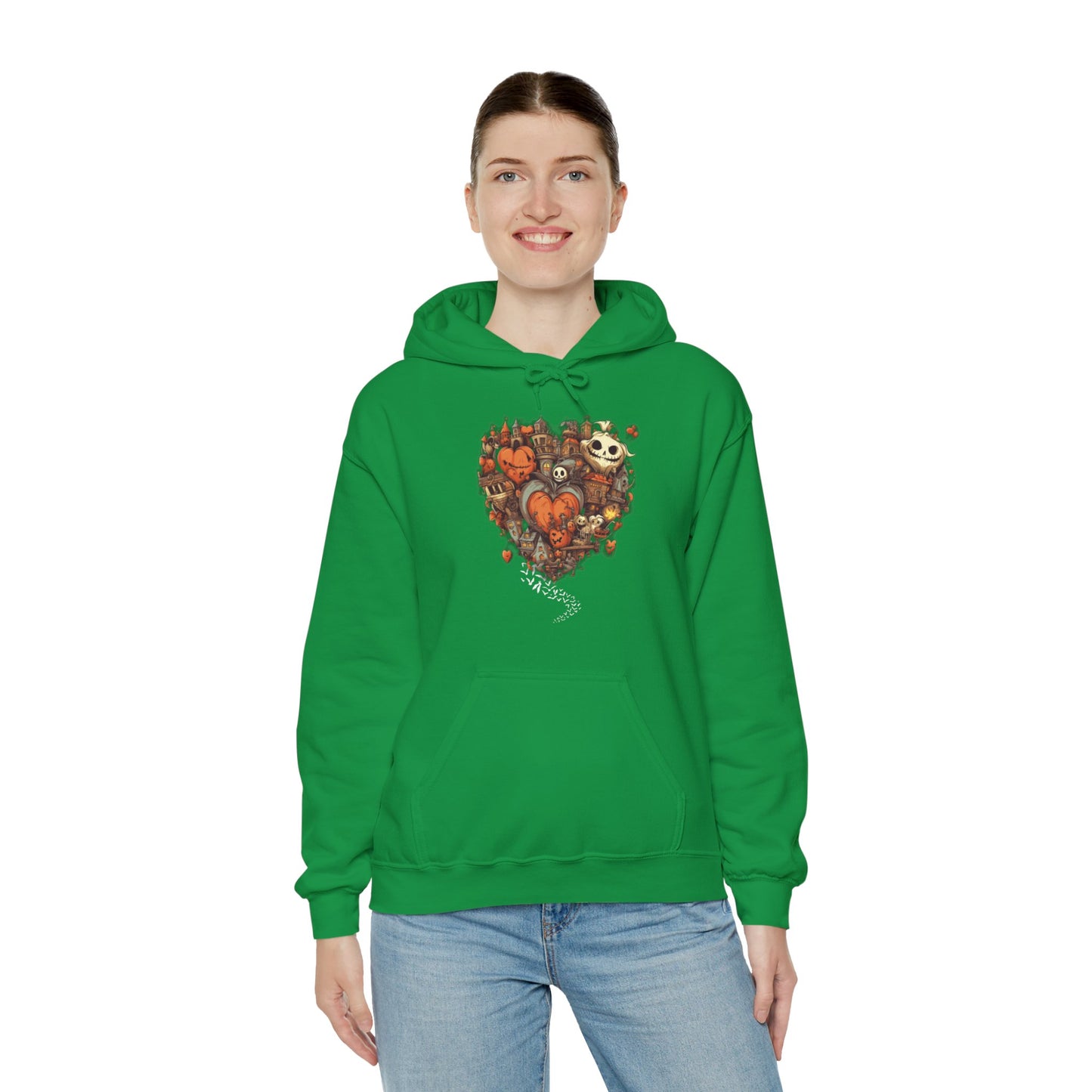 Halloween Heart Unisex Hooded Sweatshirt