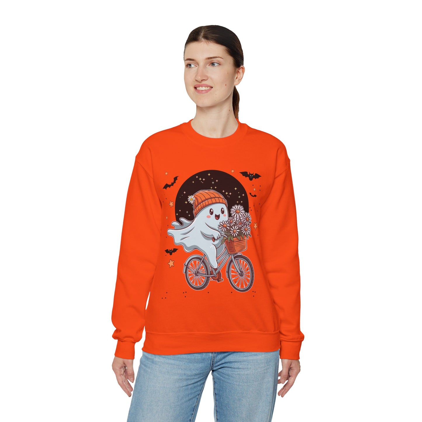 Bicycle Ghost Crewneck Sweatshirt