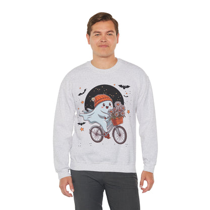 Bicycle Ghost Crewneck Sweatshirt