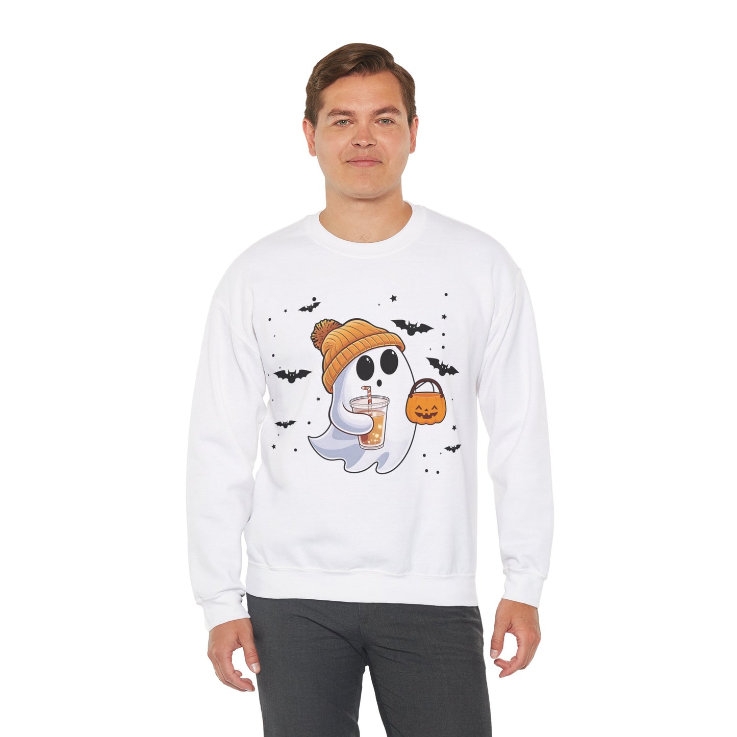 Trick of Treat Ghost Crewneck Sweatshirt