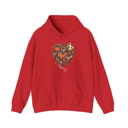 Halloween Heart Unisex Hooded Sweatshirt