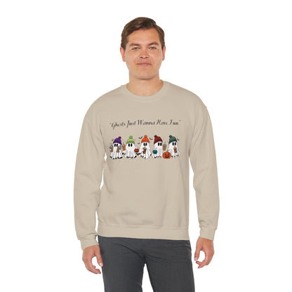 Ghosts Having Fun Crewneck Sweatshirt