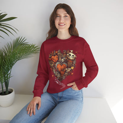 Halloween Heart Crewneck Sweatshirt