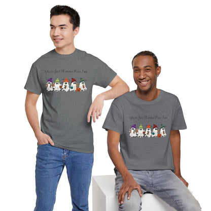 Ghost having Fun Unisex Heavy Cotton Tee