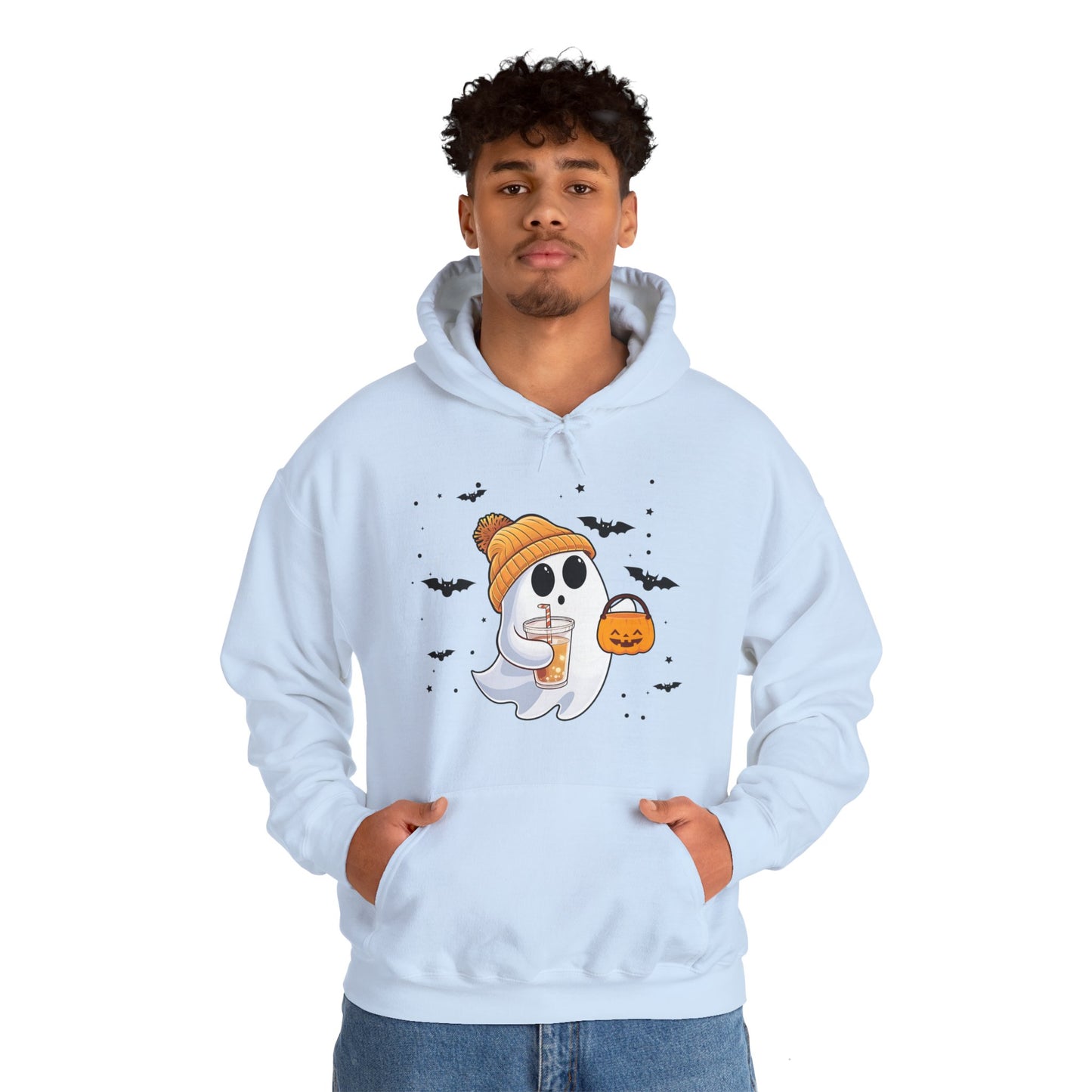 Trick or Treat Ghost Unisex Hooded Sweatshirt