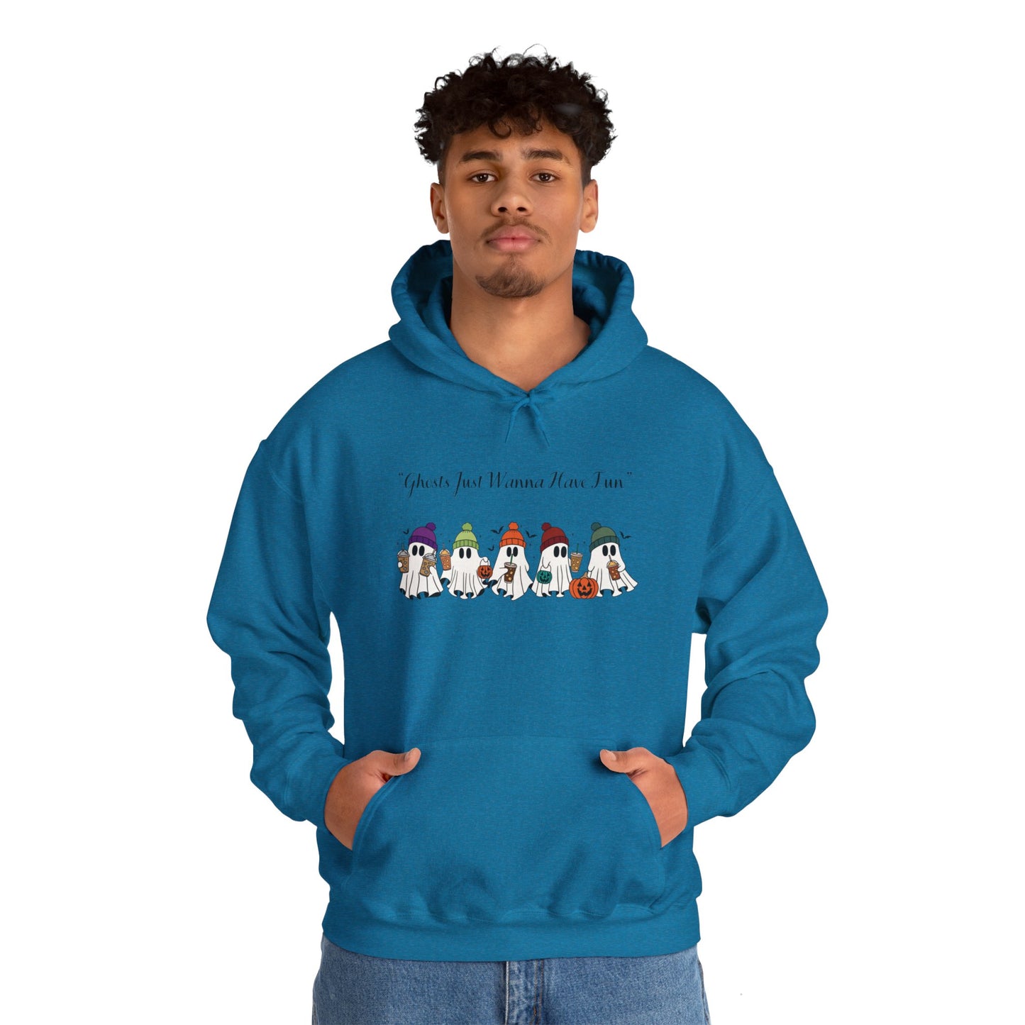 Ghosts Having Fun Unisex Hooded Sweatshirt