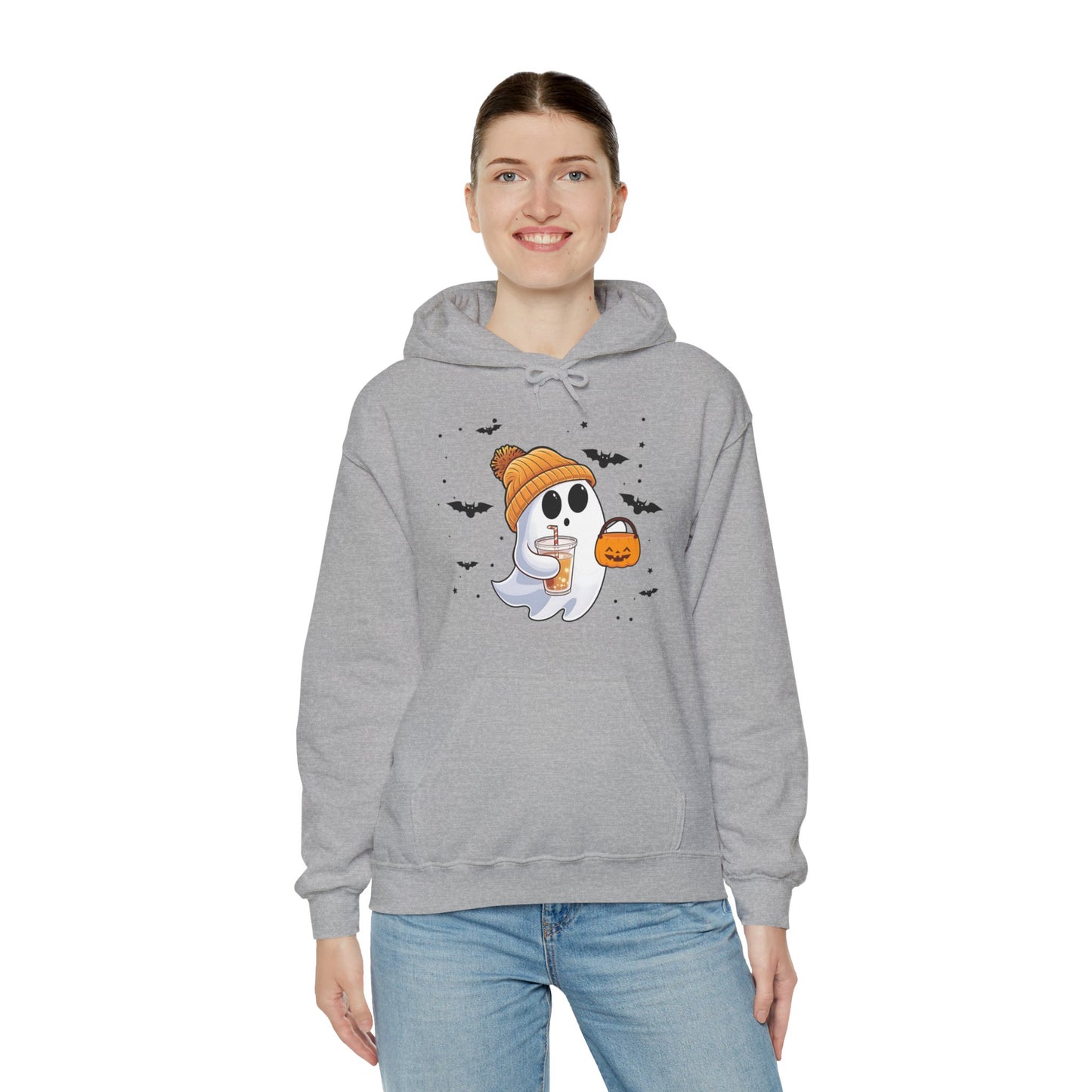 Trick or Treat Ghost Unisex Hooded Sweatshirt