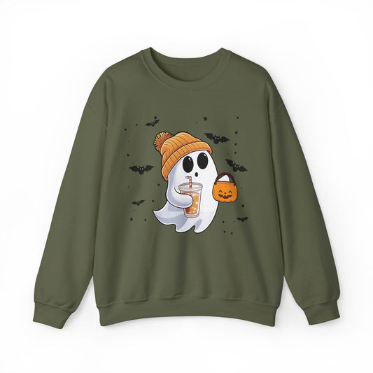 Trick of Treat Ghost Crewneck Sweatshirt