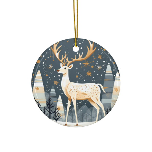 Graceful Deer Christmas Ornament