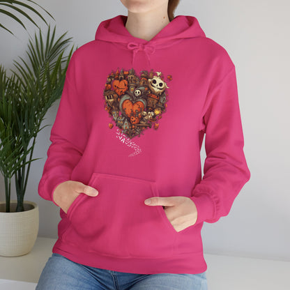 Halloween Heart Unisex Hooded Sweatshirt