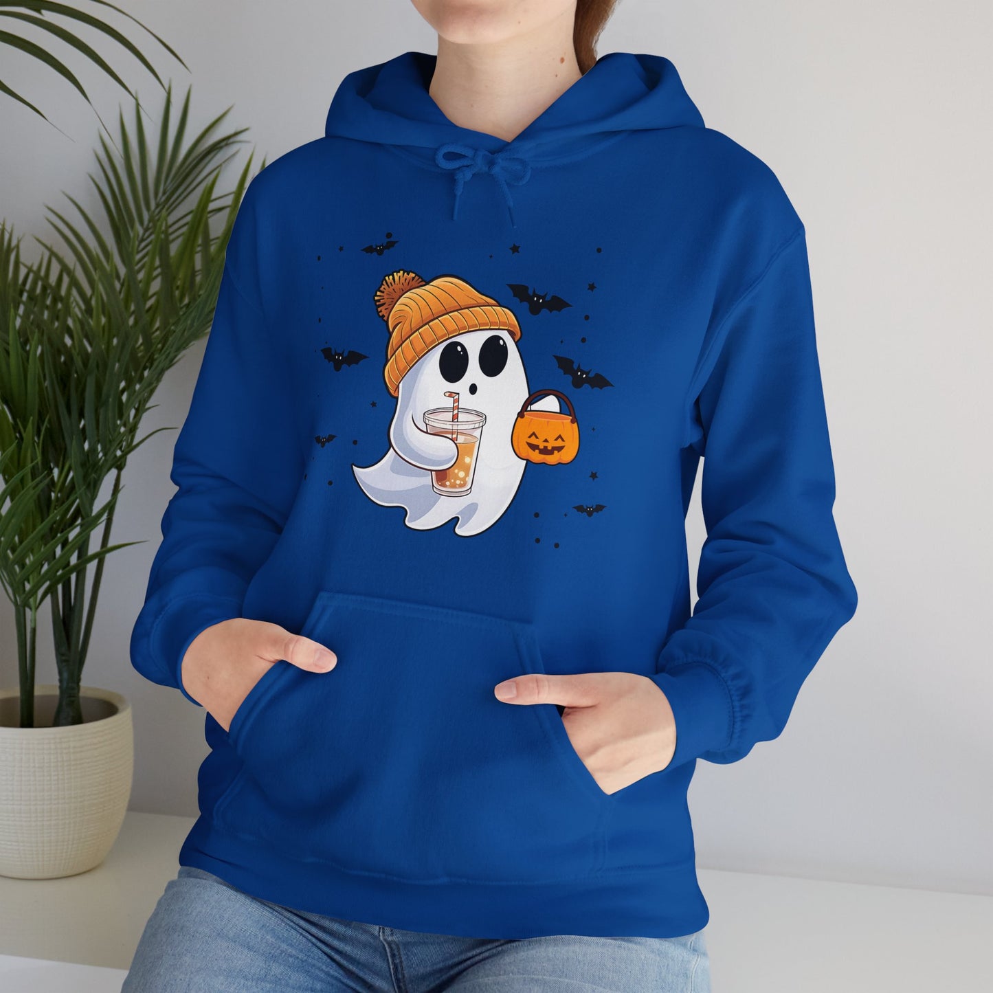 Trick or Treat Ghost Unisex Hooded Sweatshirt