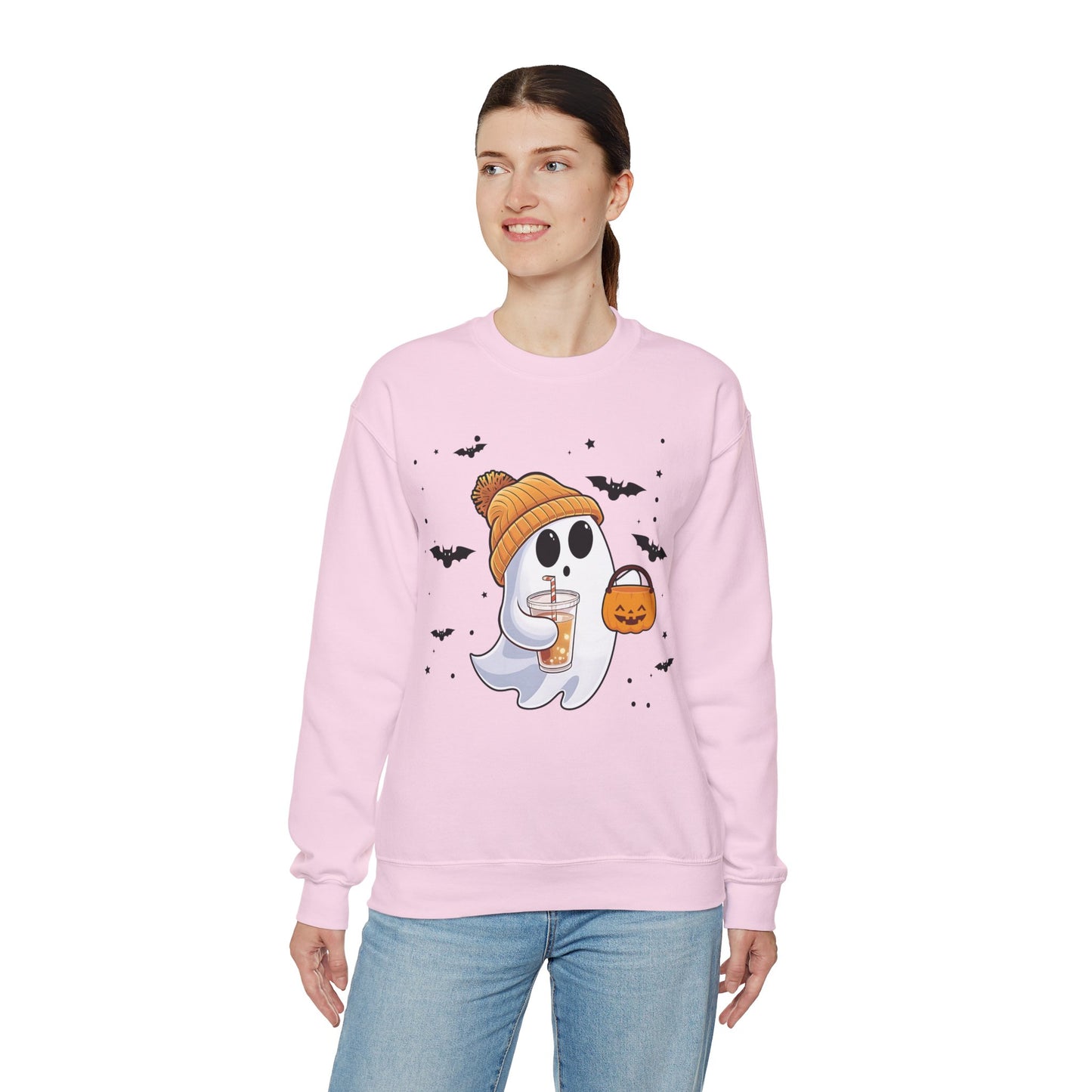 Trick of Treat Ghost Crewneck Sweatshirt