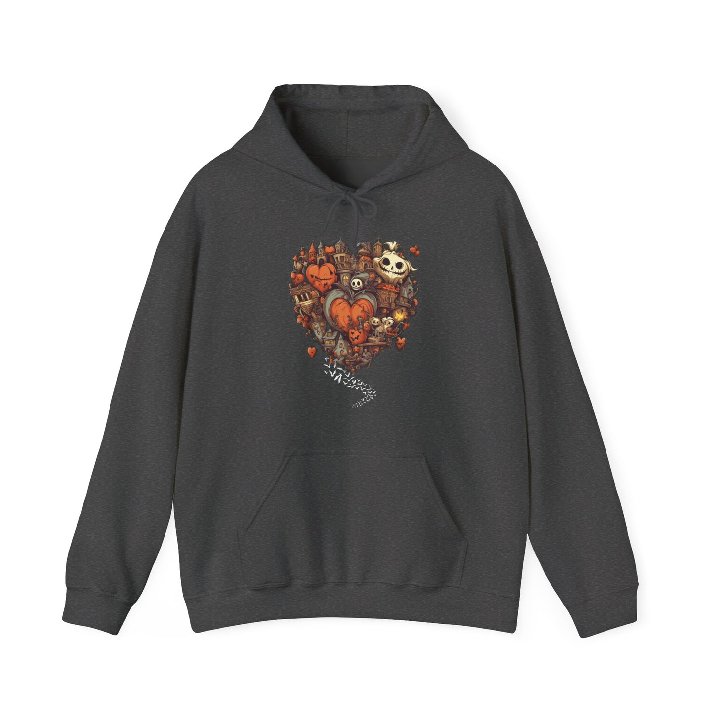 Halloween Heart Unisex Hooded Sweatshirt