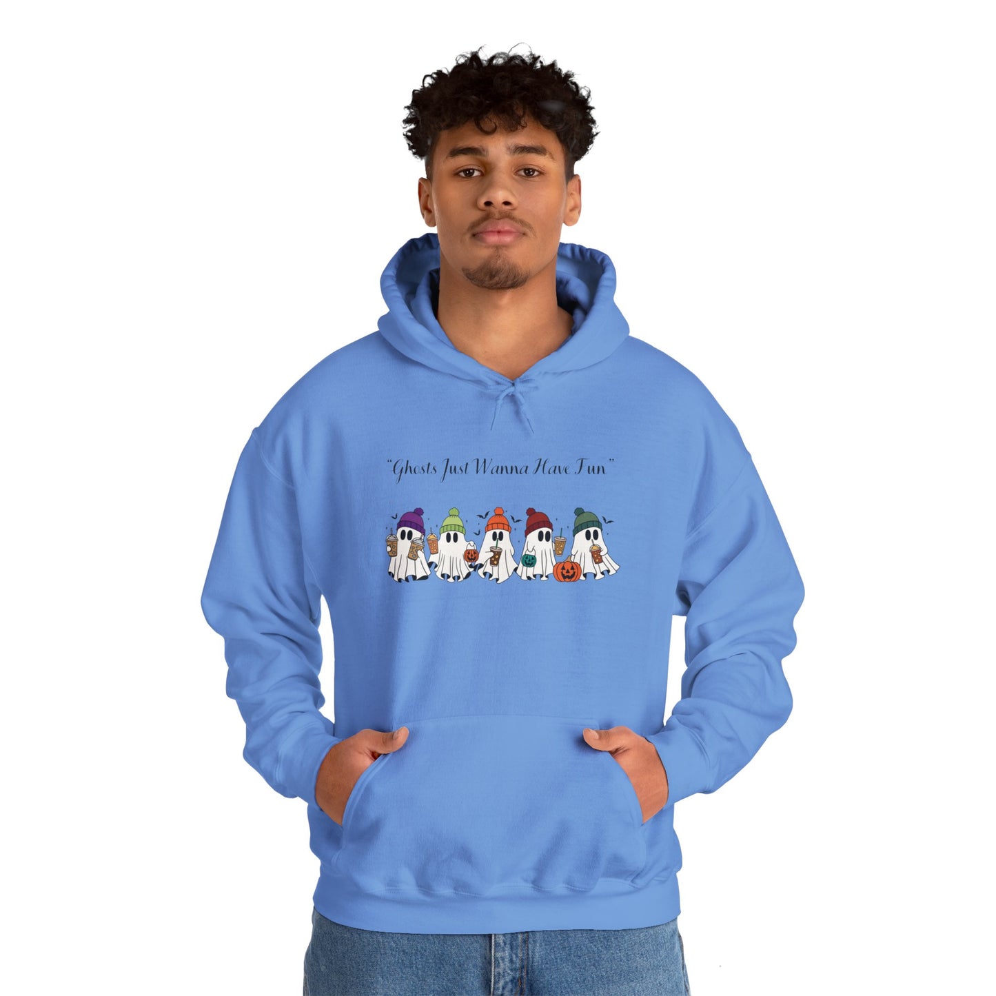 Ghosts Having Fun Unisex Hooded Sweatshirt