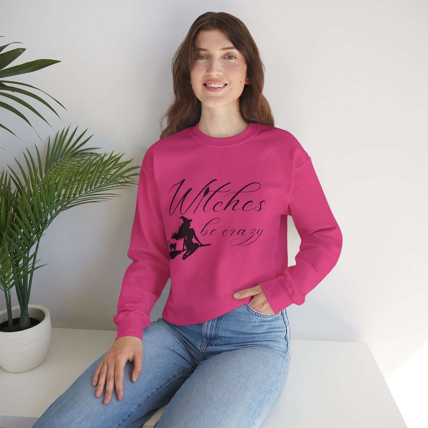 Witches Be Crazy Crewneck Sweatshirt