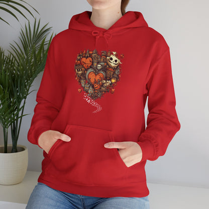 Halloween Heart Unisex Hooded Sweatshirt