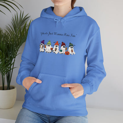 Ghosts Having Fun Unisex Hooded Sweatshirt