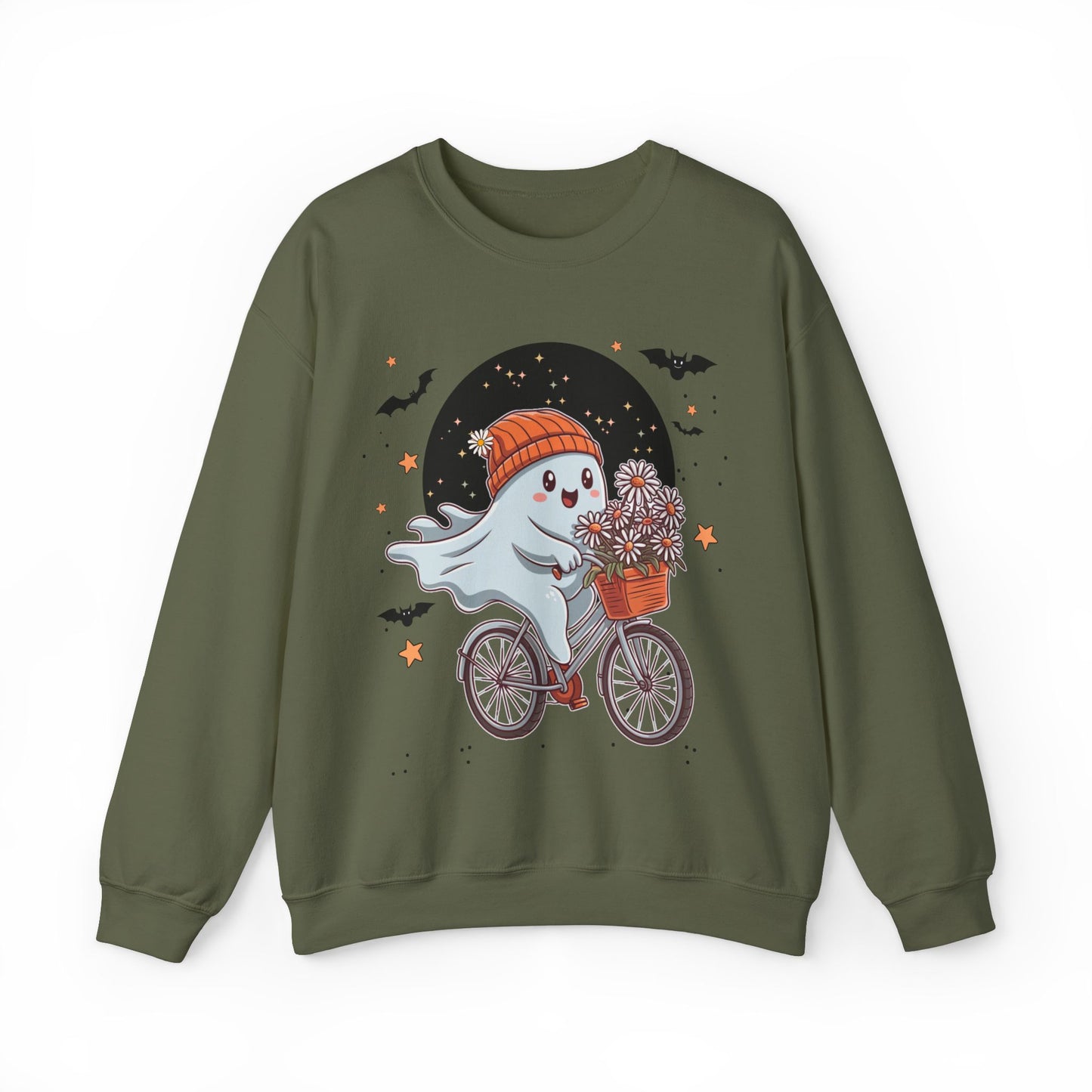 Bicycle Ghost Crewneck Sweatshirt