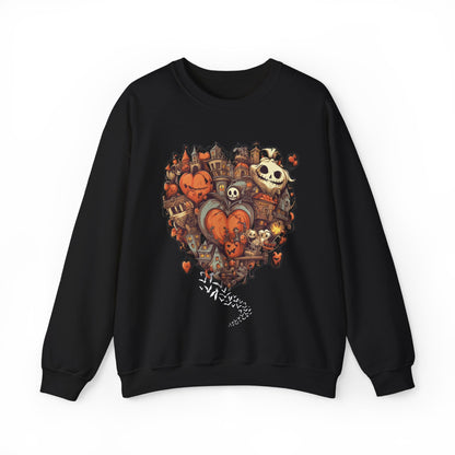 Halloween Heart Crewneck Sweatshirt