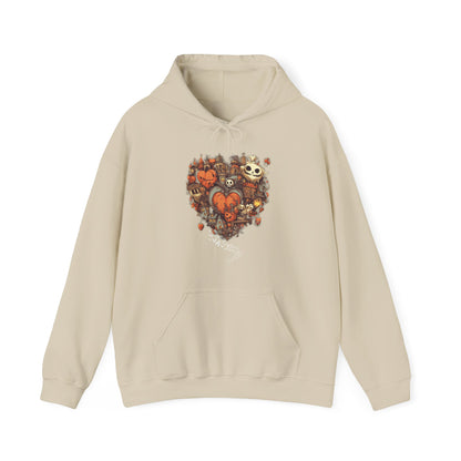 Halloween Heart Unisex Hooded Sweatshirt