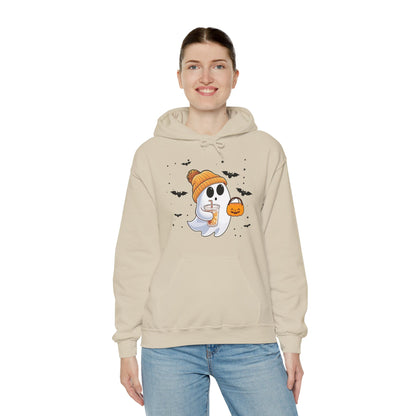 Trick or Treat Ghost Unisex Hooded Sweatshirt