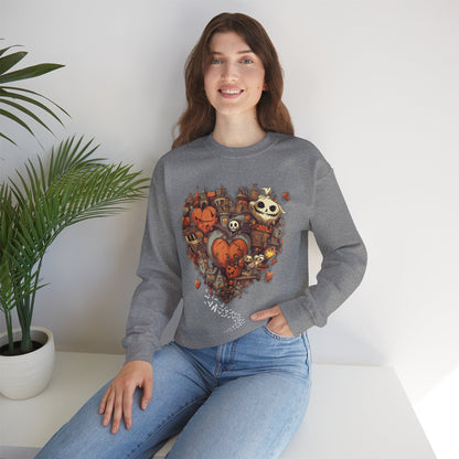 Halloween Heart Crewneck Sweatshirt