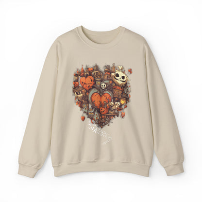 Halloween Heart Crewneck Sweatshirt