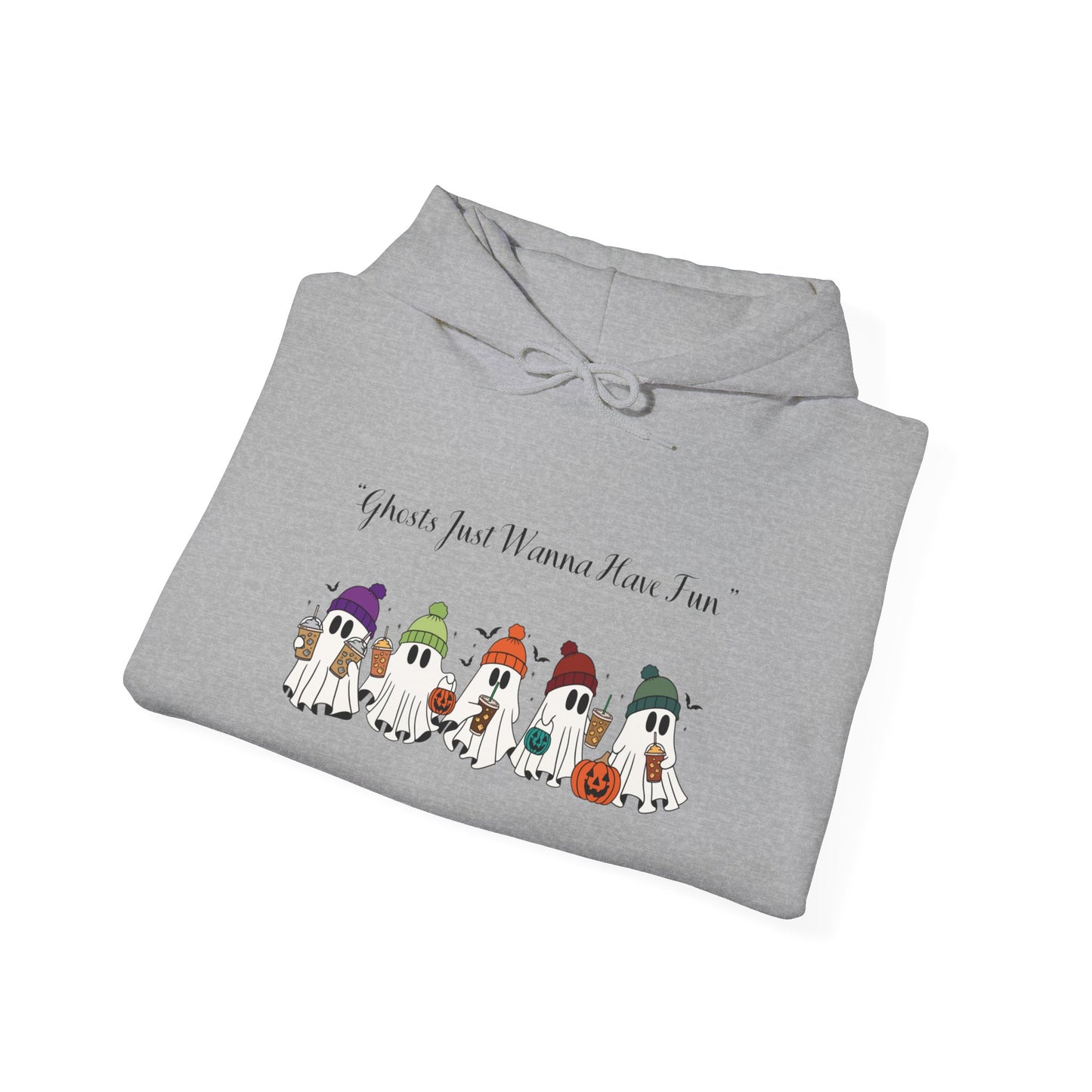 Ghosts Having Fun Unisex Hooded Sweatshirt