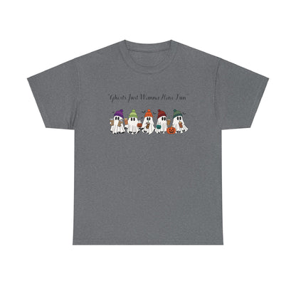 Ghost having Fun Unisex Heavy Cotton Tee