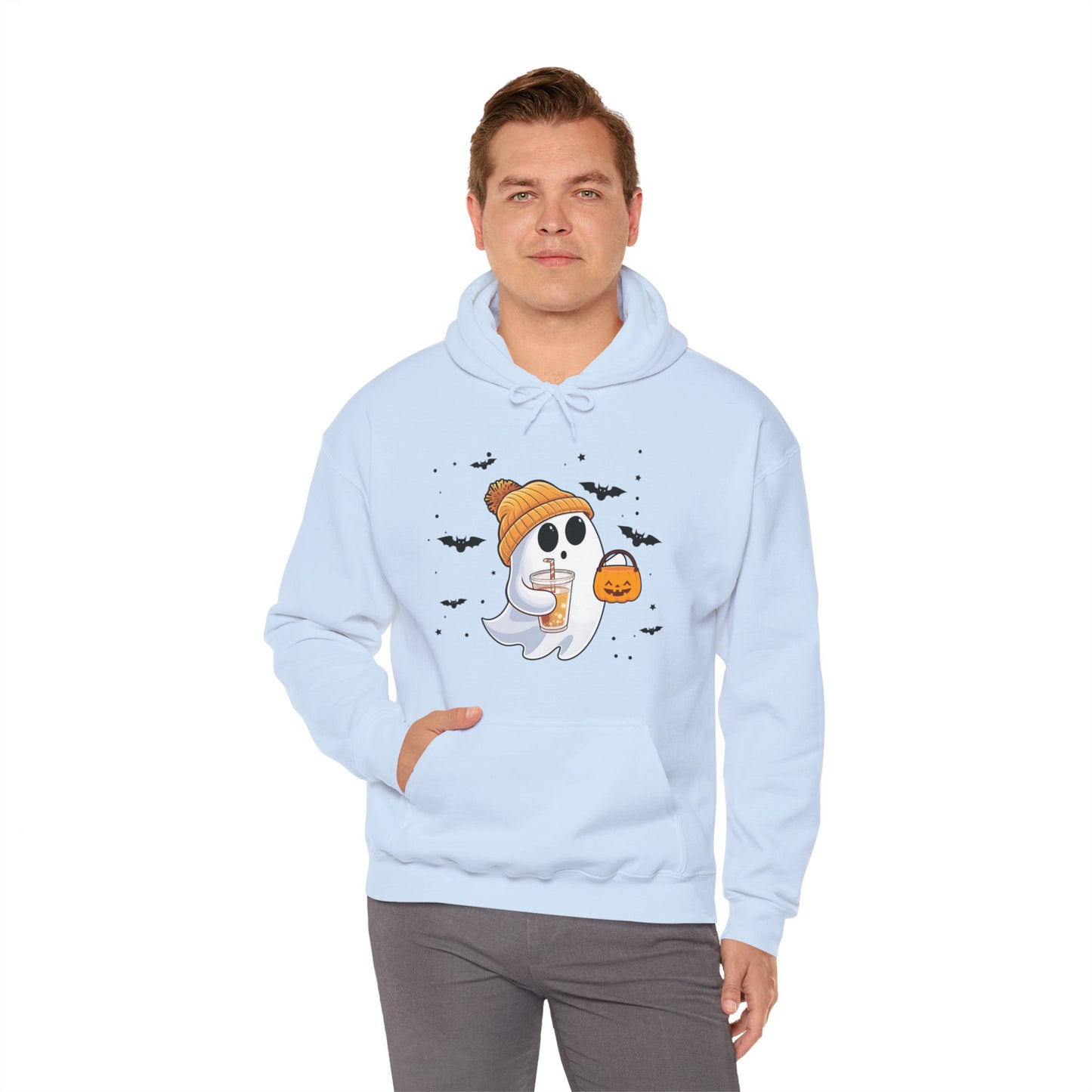 Trick or Treat Ghost Unisex Hooded Sweatshirt